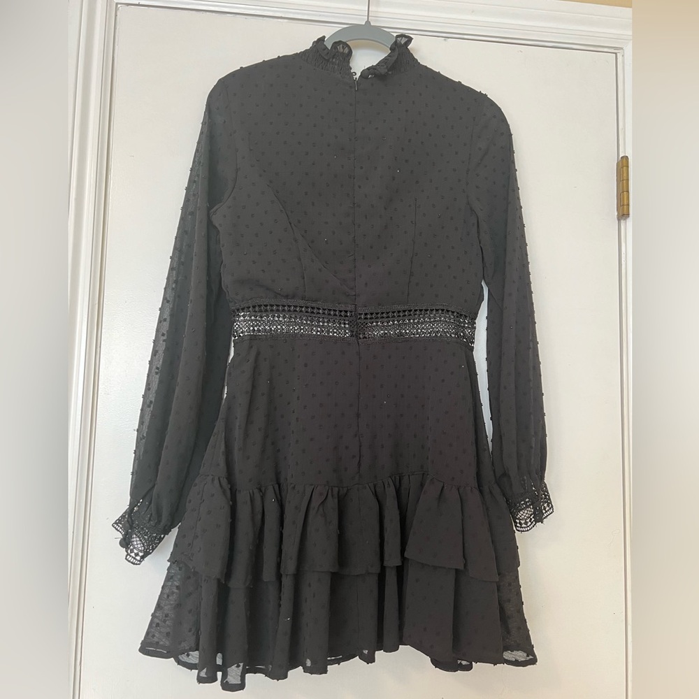 Showpo Are You Gonna Kiss Me Mini black dress size 6 US - Picture 5 of 10